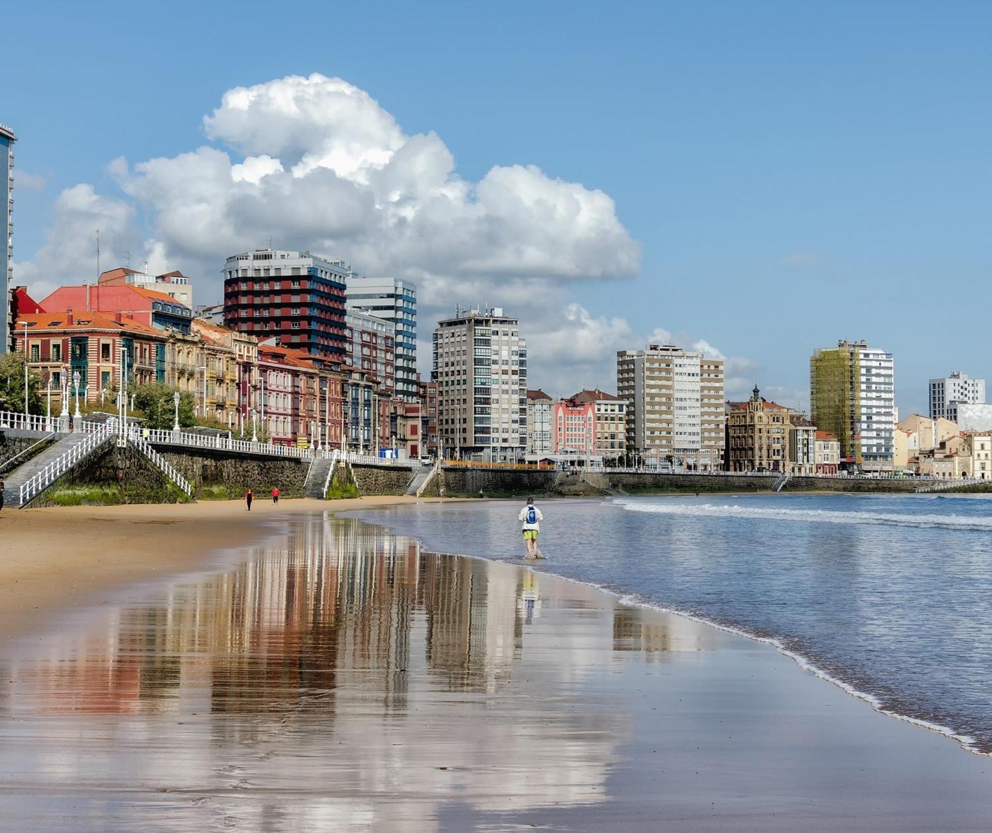 Gijon Centro-Playa Para 3-5Pax - Vut-4157-As Buitenkant foto